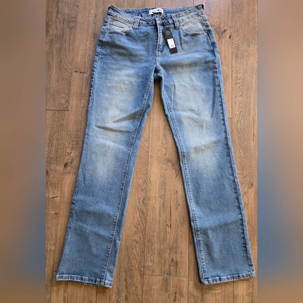 Fashion Nova Light Blue Straight Leg Jeans NEW W/ TAGS